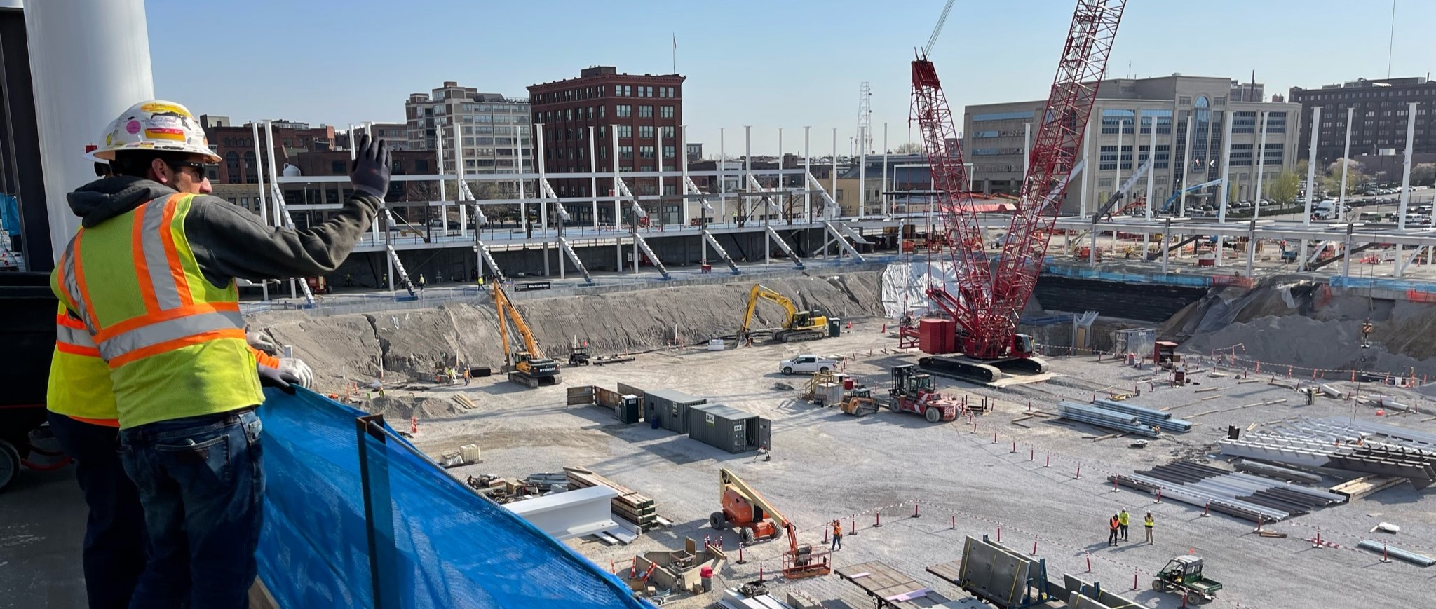 Photo of an ongoing construction site during the daytime.